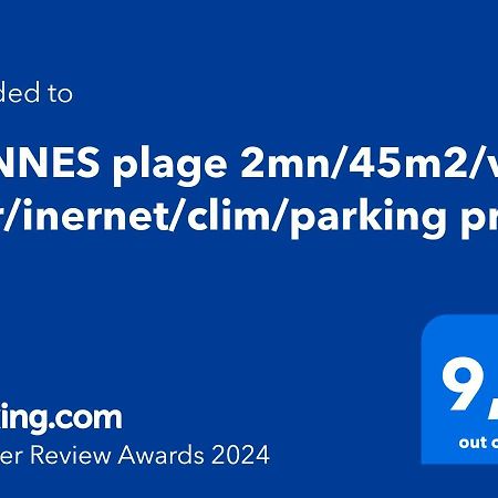 Cannes Plage 2Mn/45M2/Vue Mer/Inernet/Clim/Parking Prive Экстерьер фото