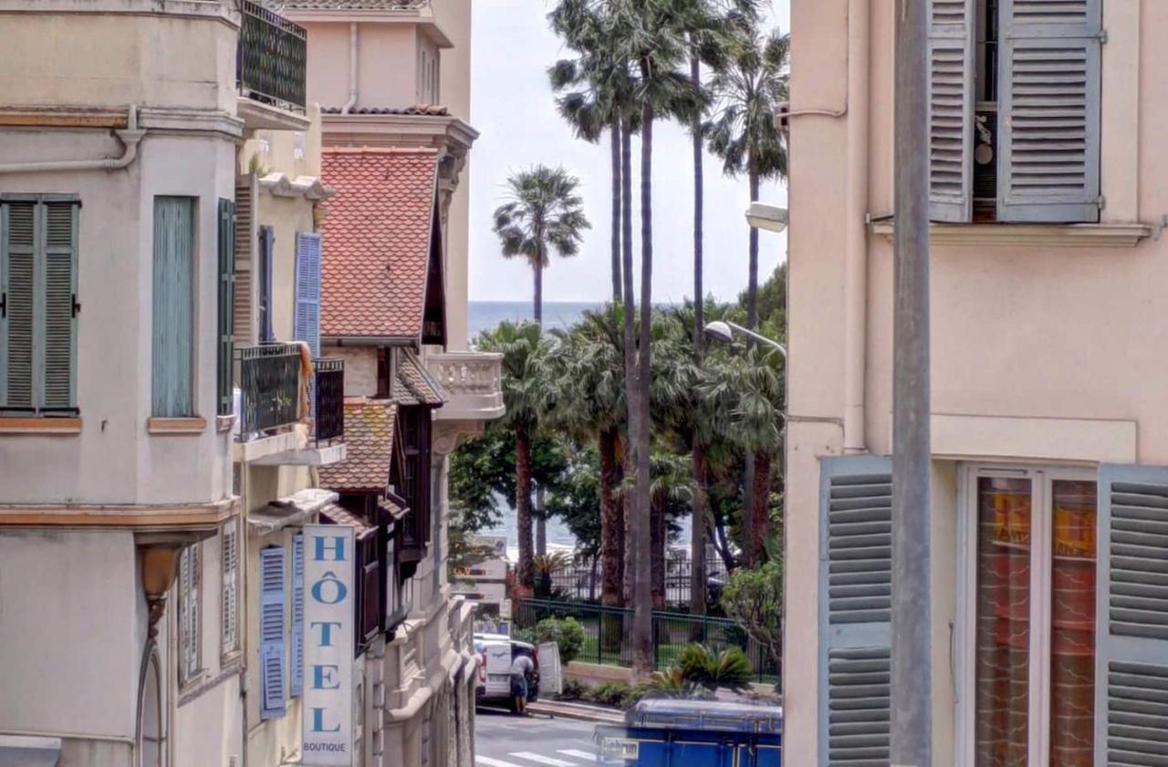 Cannes Plage 2Mn/45M2/Vue Mer/Inernet/Clim/Parking Prive Экстерьер фото